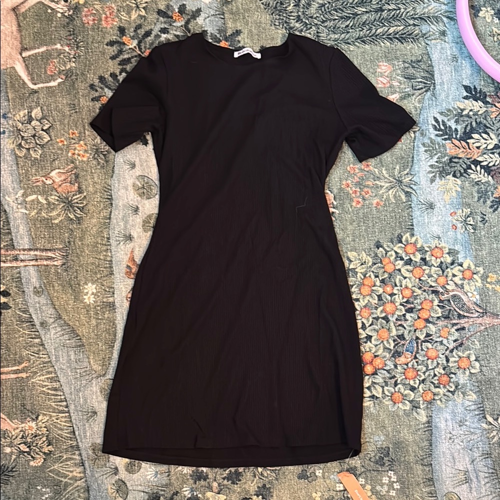 Black reformation tshirt dress